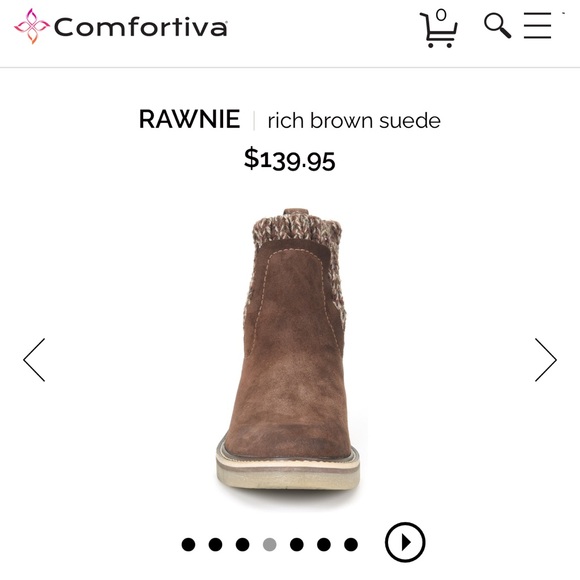 Comfortiva Rawnie rich brown suede boots, size 7.5, like new - Picture 4 of 11